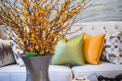 采光方式与花艺